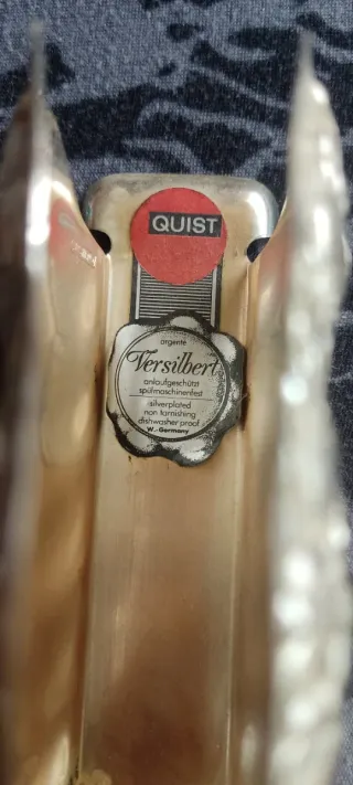 Violetero de plata para mesa