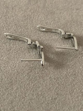 Pendientes Plata Hojas con Circonitas