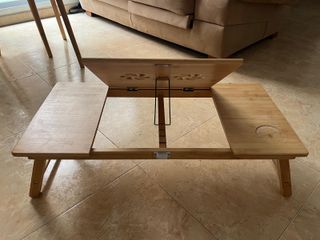 Mesa Plegable Ordenador Bambú
