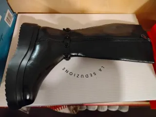 Stivali Sara Lopez vera pelle neri