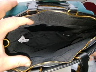 Bolso de mano Parfois verde y blanco