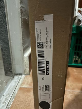 Mueble de almacenaje Alex Ikea gris