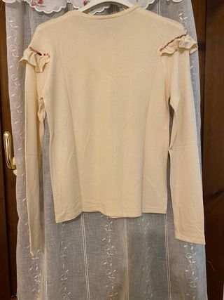 Maglia Benetton con volant e paillettes