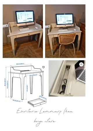 Escritorio Ikea Lomonarp beige