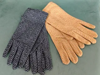 2 pares guantes mujer tela algodón Nuevos