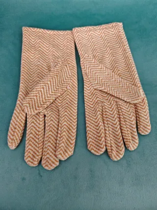 2 pares guantes mujer tela algodón Nuevos