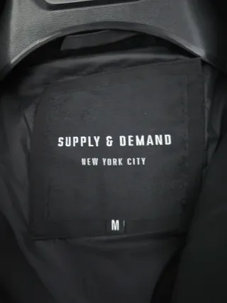 Chaqueta acolchada Supply Negra Hombre