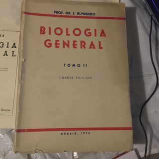 3 LIBROS FACULTAD DE CIENCIAS 1957-60 - BIOLOGIA