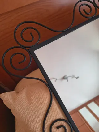 Baldas de Forja Negra y Espejo a juego