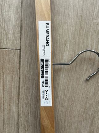 Perchas de madera Ikea (15 unidades)