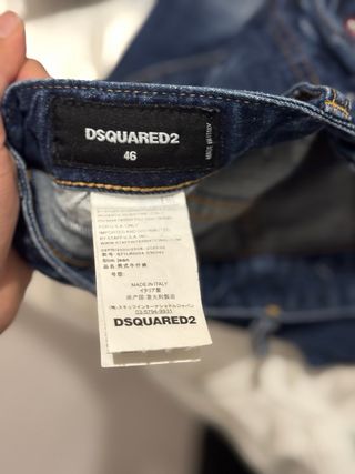Pantalones Dsquared2 Azules Rotos