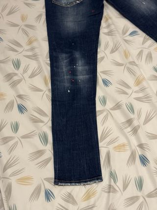 Pantalones Dsquared2 Azules Rotos