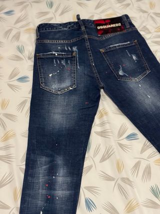 Pantalones Dsquared2 Azules Rotos