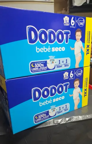 280 Pañales(2x140) Dodot Bebé Seco t6