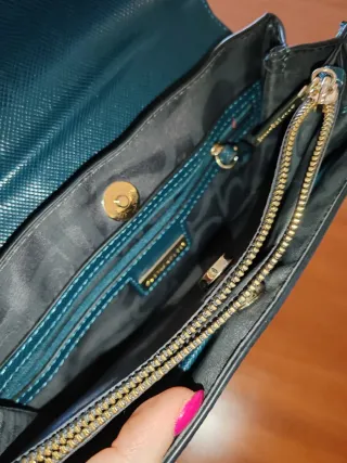 Borsa a spalla Rocco Barocco teal