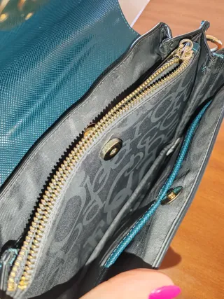 Borsa a spalla Rocco Barocco teal