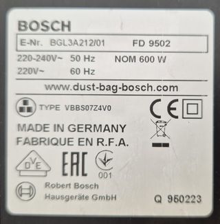 Aspirador Bosch GL-30 con accesorios