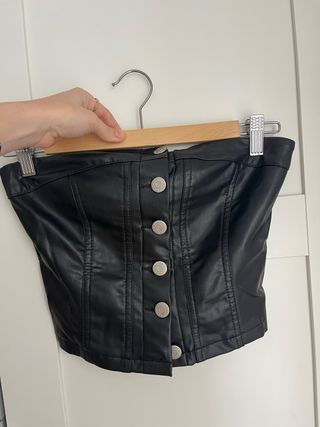 Top Corsé Negro Pull&Bear