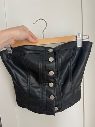 Top Corsé Negro Pull&Bear