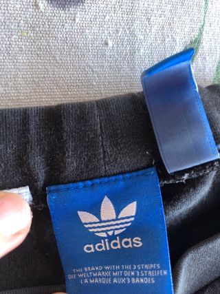 Leggings Adidas neri con logo