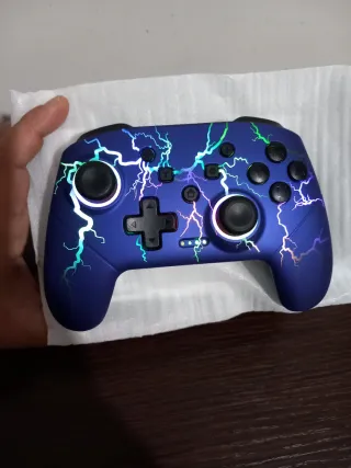 Mando Nintendo Switch Pro Azul Rayo