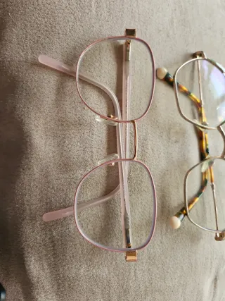 Gafas para  graduar verde y rosa