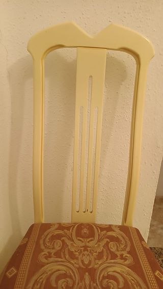 Mesa comedor redonda extensible y 6 sillas