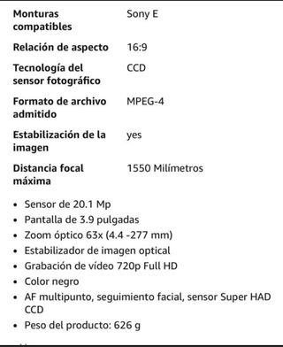 Camara Sony Cyber shot