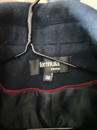 Abrigo Marinero Bershka Azul Talla XS