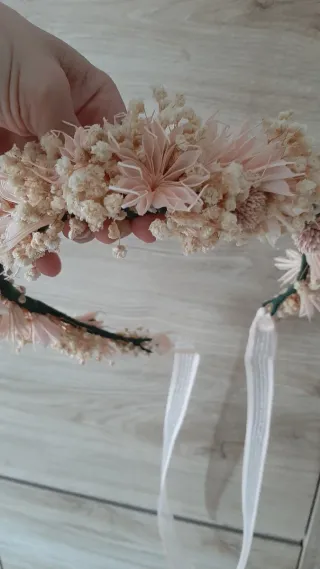 Corona Comunión de Flores preservadas