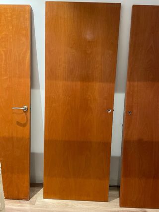 Lote 6 Puertas Madera Maciza + Manillas