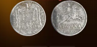 Moneda 10 céntimos España 1940 Rara