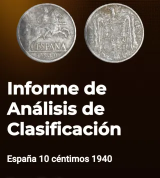 Moneda 10 céntimos España 1940 Rara