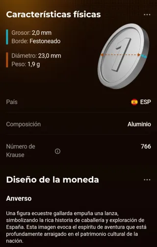 Moneda 10 céntimos España 1940 Rara