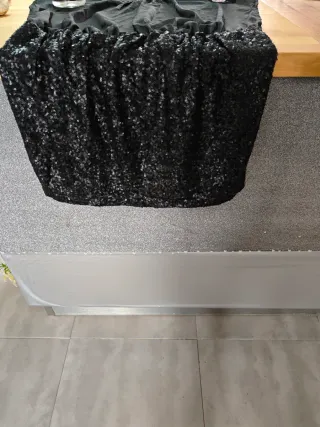 Vestido fiesta lentejuelas negro