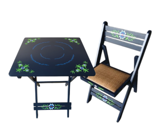Conjunto Mesa y Sillas Sevillanas Plegables.