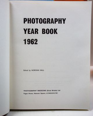 Photography Year Book 1962 Hall Norman Libro foto
