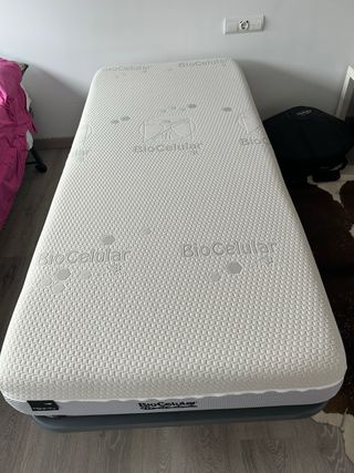colchón bio celular mas somier 90x2