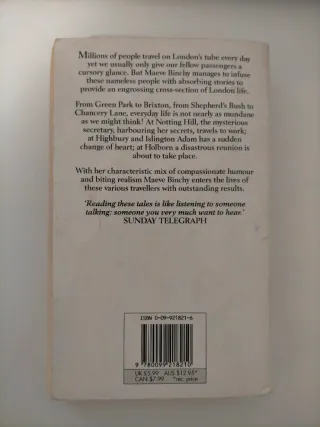 Novela "Victoria lane, Central lane". Maeve Binchy