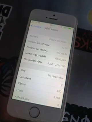 iPhone 5s Plata/Blanco