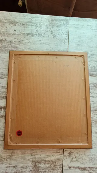 Litografía paisajística con Marco de madera