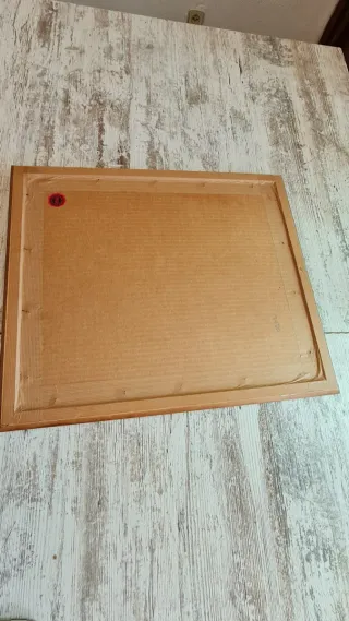 Litografía paisajística con Marco de madera