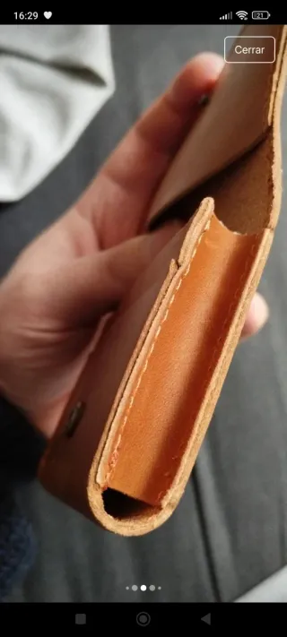 Cartera pequeña piel primera calidad