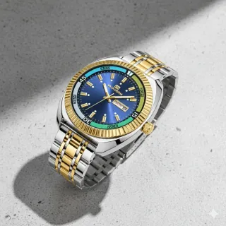 Reloj VAVAVOOM Hombre Azul y Dorado