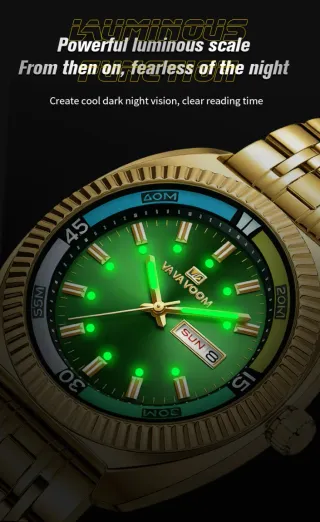 Reloj VAVAVOOM Hombre Azul y Dorado