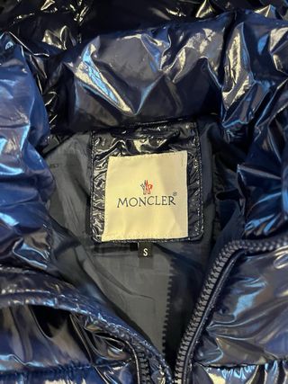 Cazadora Moncler Azul Brillante