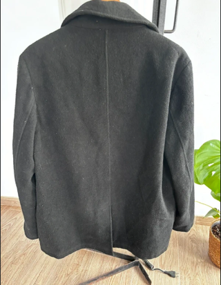 Chaquetón negro de pana
