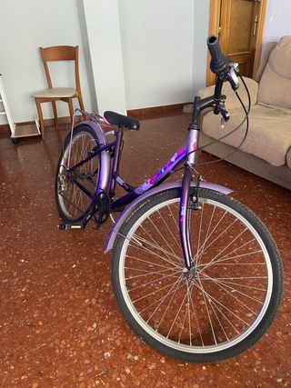 Bicicleta Morada Niña rin 24