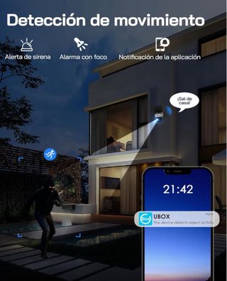 Cámara Seguridad 4G WOLFANG CCTV Sin WiFi