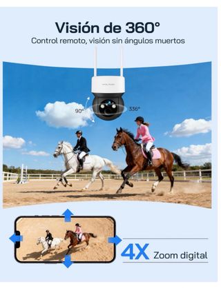 Cámara Seguridad 4G WOLFANG CCTV Sin WiFi
